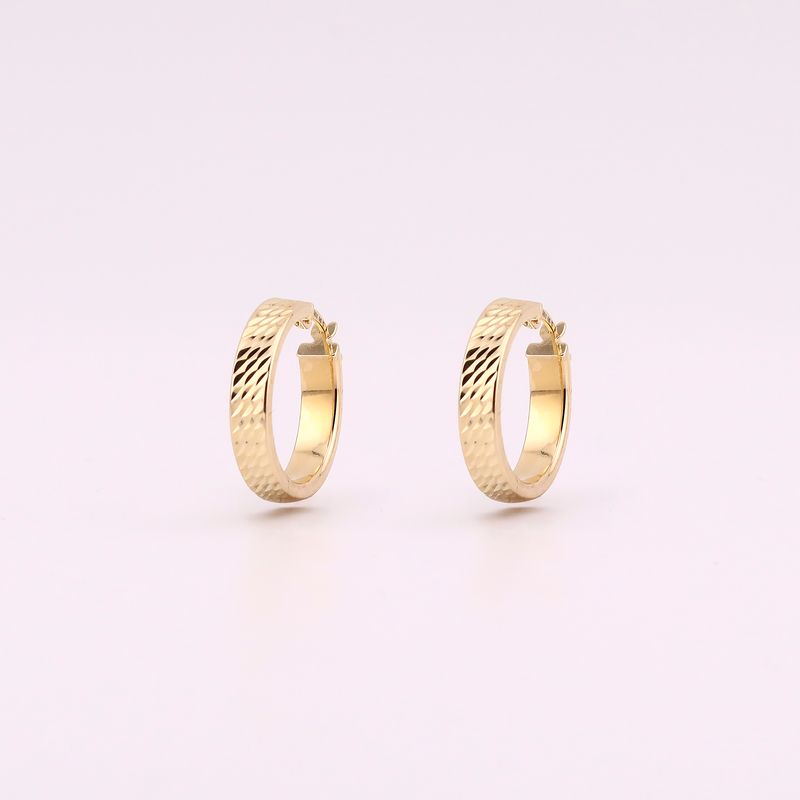Arracadas Redonda Diam. 14k 2g