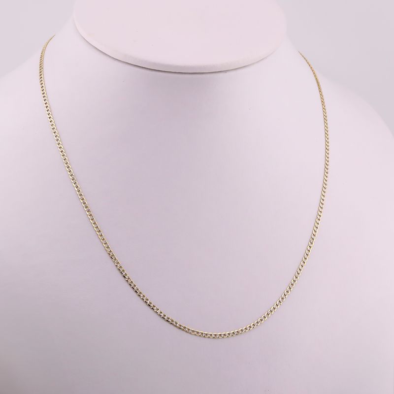 Cadena Eslabon Diamant. 14k 3.8g 60cm