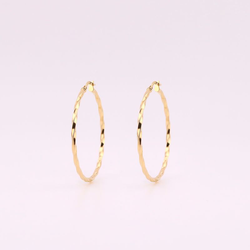 Arracadas Gdes. Torcidas 14k 1.5g