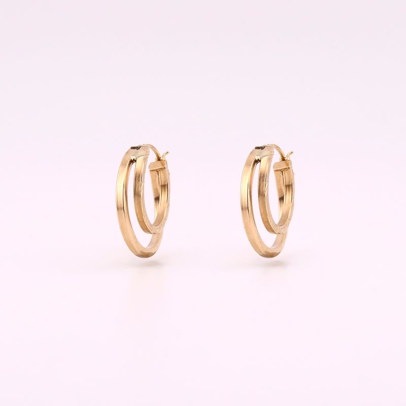 Arracadas Dobles 14k 3.1g