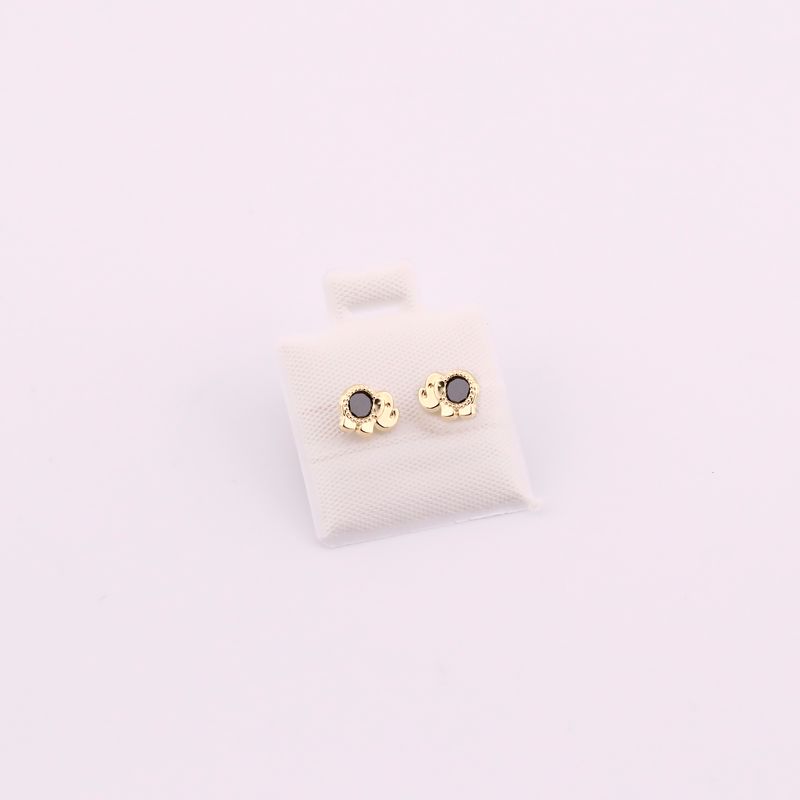 Broqueles Elefante Bolitas 10k  0.4g