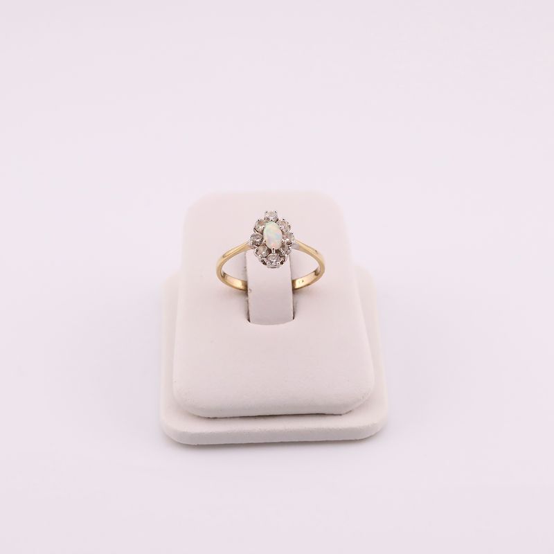 Anillo C/p Tornasol 14k 1.9g #7.5