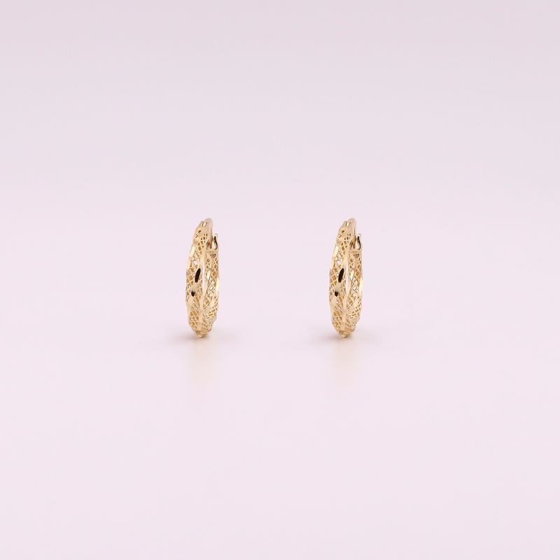 Arracadas Ch. Filigrana 14k 1.5g