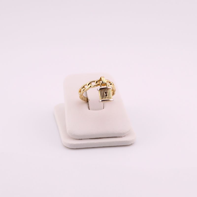 Anillo Candado 14k 3.7g #7