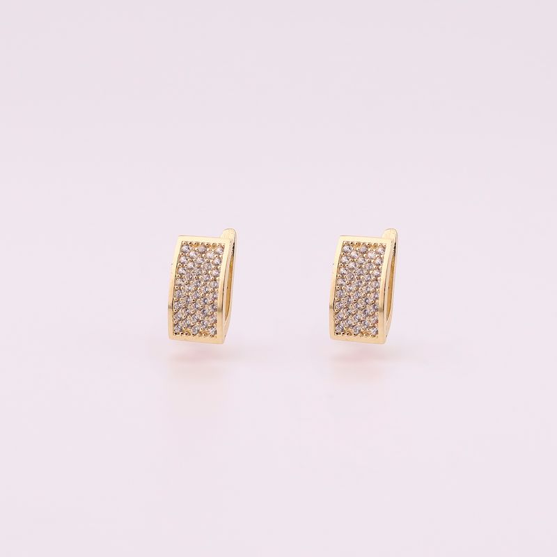 Aretes Rectangulo C/p 14k 2.3g