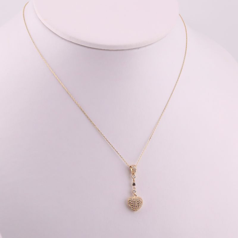 Gargantilla Corazon C/p 14k 2.2g