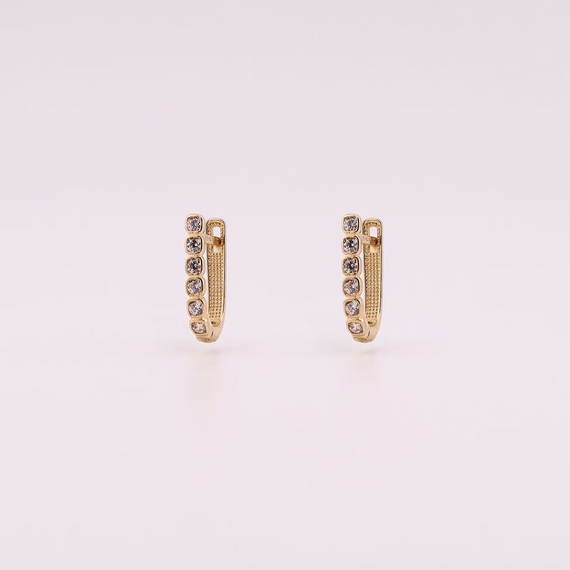 Aretes Biselado C/p 14k 2.5g