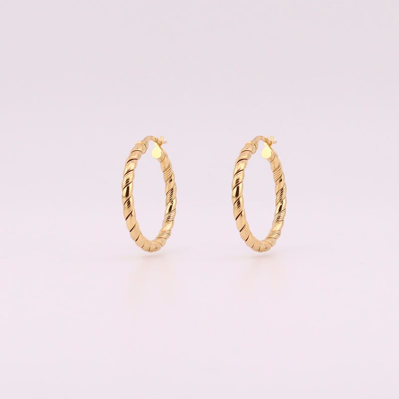 Arracadas Torcidas 14k 2.4g