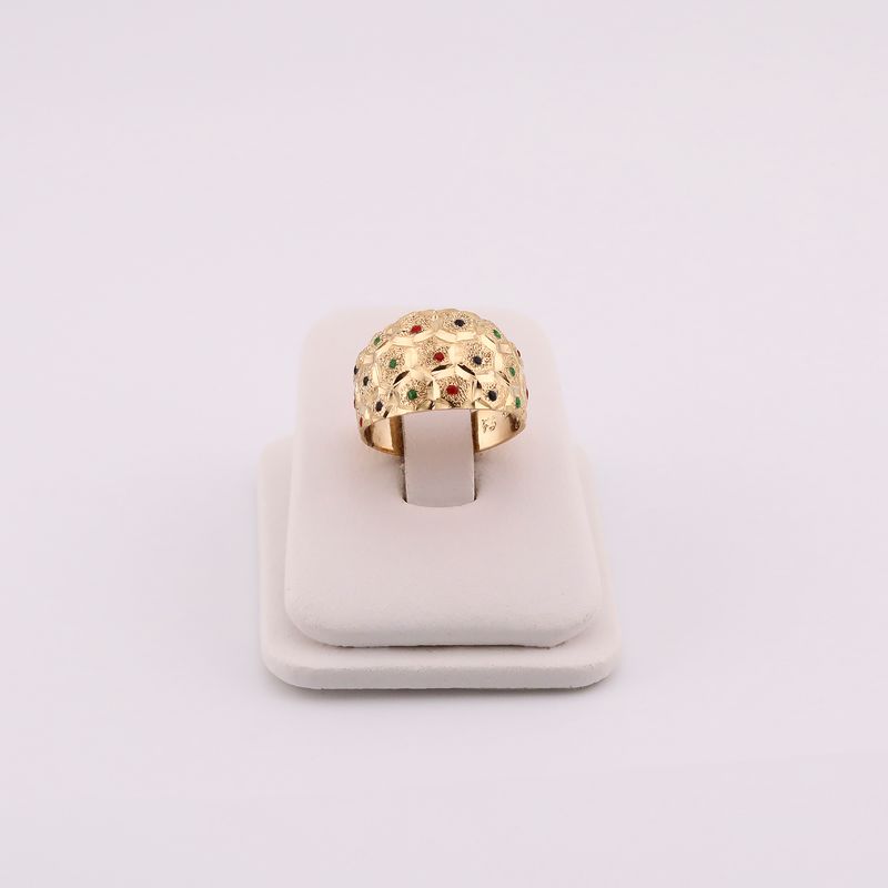 Anillo C/p Colores 14k 4.8g #7