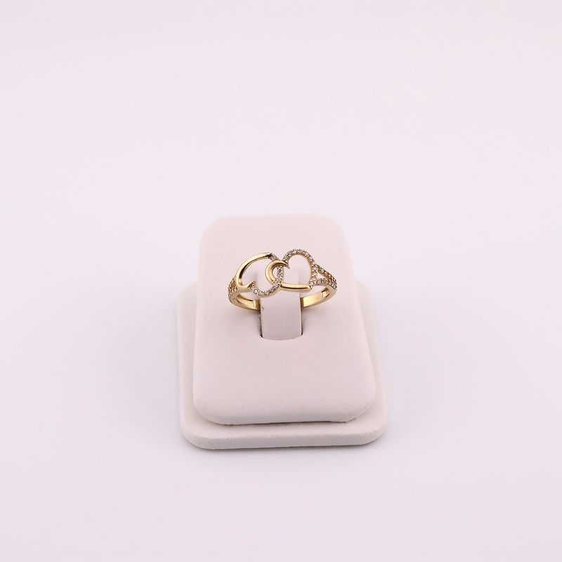 Anillo Corazones C/p 14k 1.9g #8