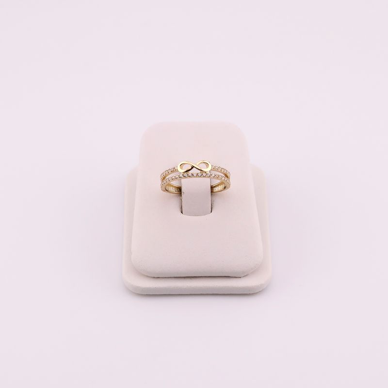 Anillo Infinito C/p 14k 1.5g #6