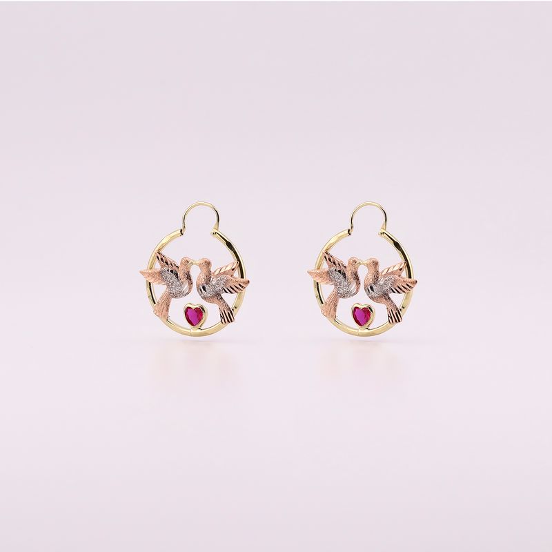 Arracadas Aves 14k C/p 3.6g