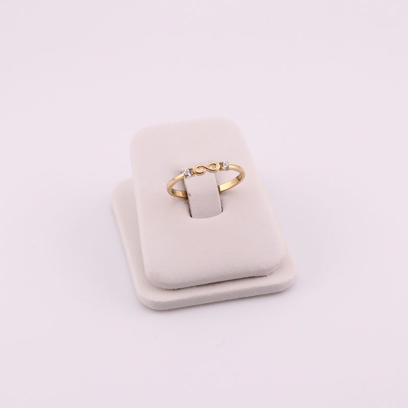 Anillo Inifinito Mini C/p 14k 1.2g #7.5