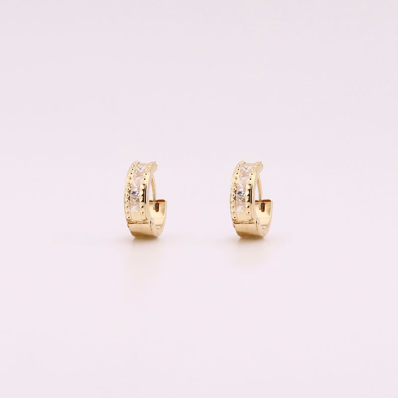 Huggies Piedra Cuadrada 14k 1.8g