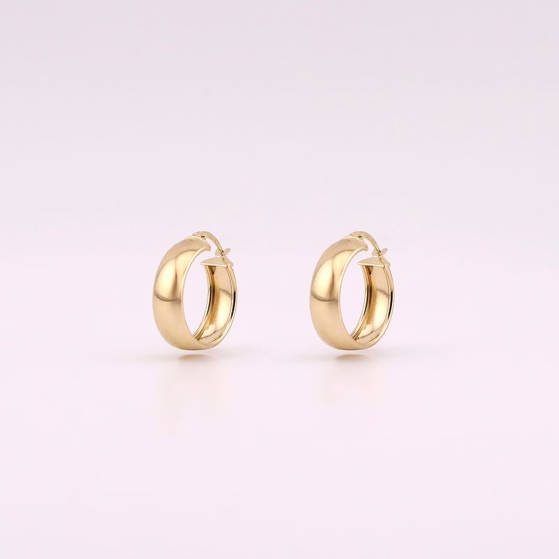 Arracadas Anchas Ch. 14k 2.6g