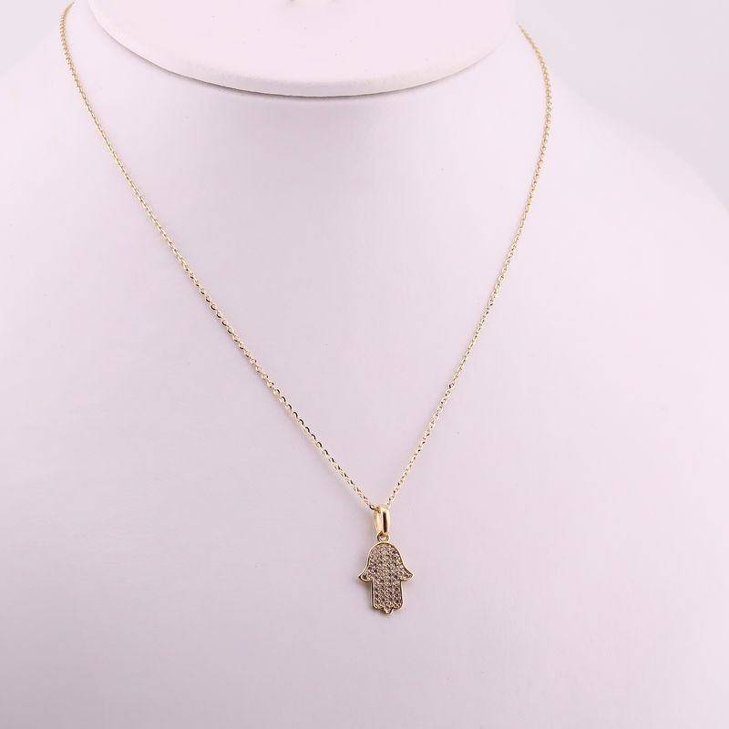 Gargantilla Mano C/p 14k 2.2g