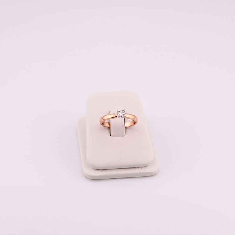 Anillo Solitario 14k 2.7g #7