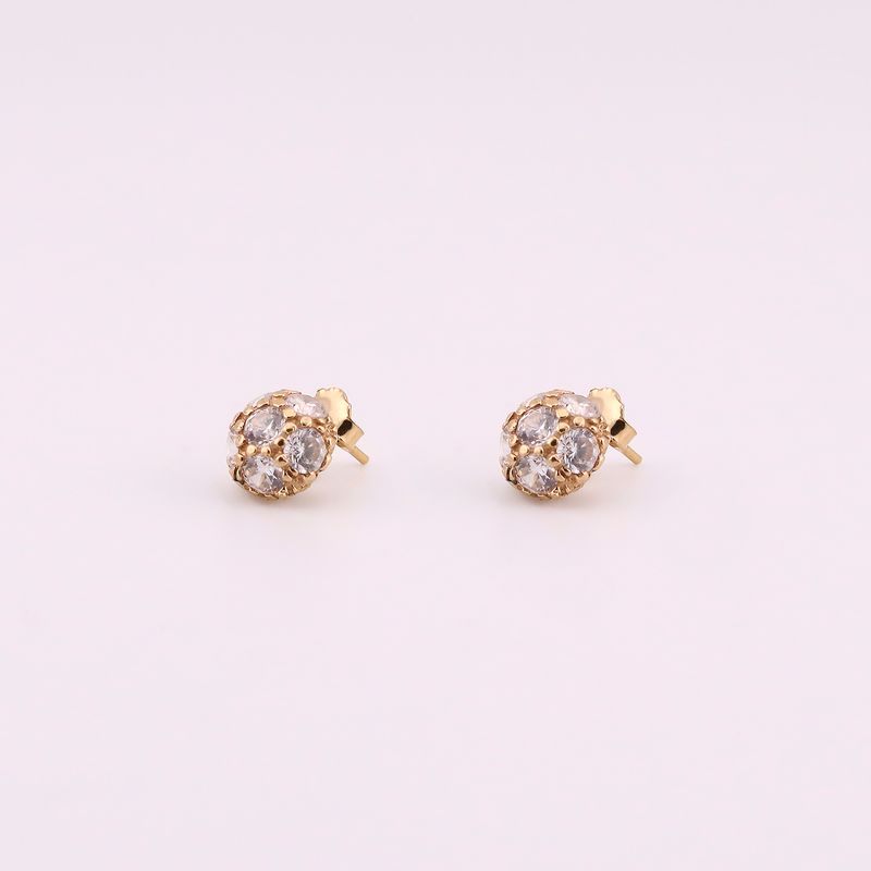 Par De Aretes C/p Bcas  14k 2g