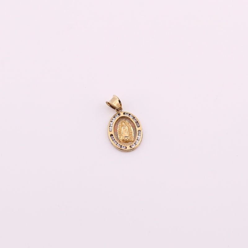 Dije Virgen Ovalo 14k 1g