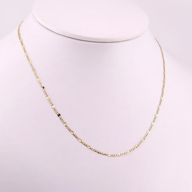 Cadena Mixta 14k 2g 55cm