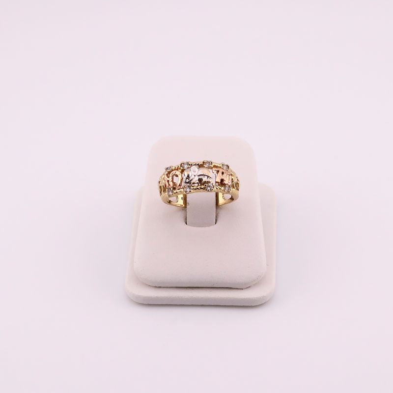 Anillo Suerte C/p 14k 4.7g #7.5