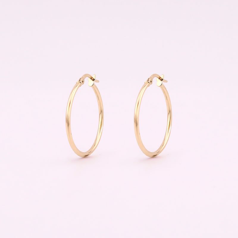 Arracadas Med. Tubo 14k 1g