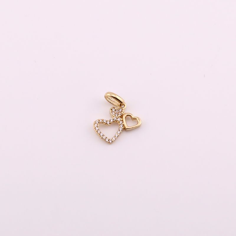 Dije Triple Corazon C/p 14k 0.9g