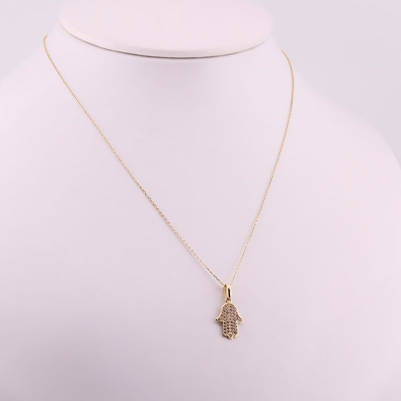 Gargantilla Mano C/p 14k 2.2g