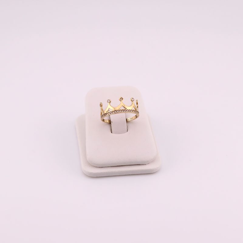 Anillo Corona C/p 14k 1.7g #7.5