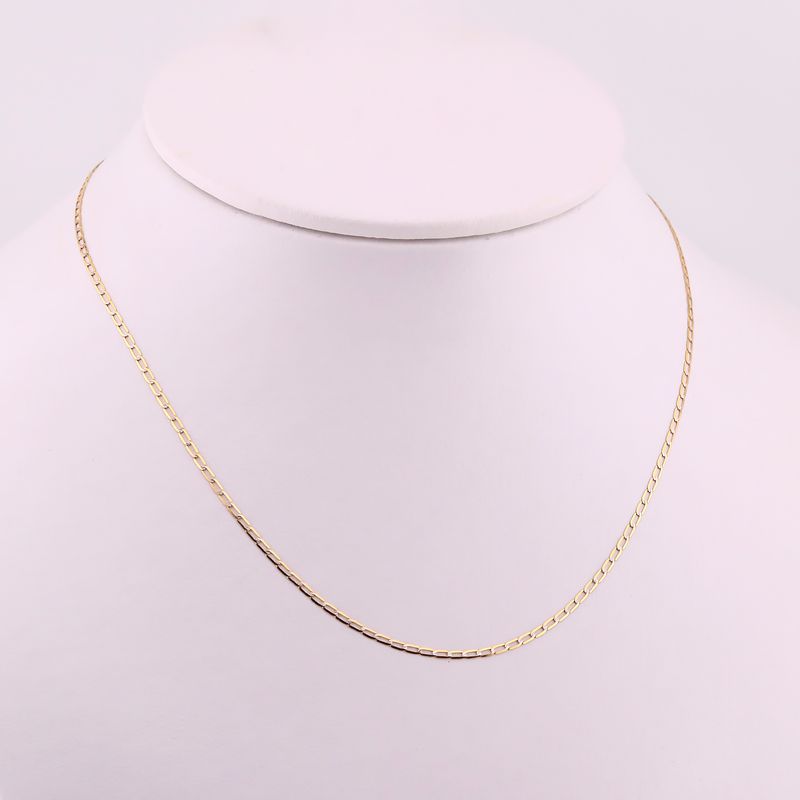 Cadena Eslabon Diaman. 14k  50cm