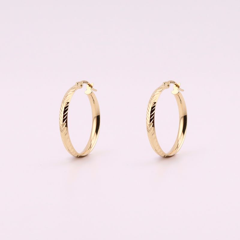 Arracadas Med. Diam. 14k 1.7g
