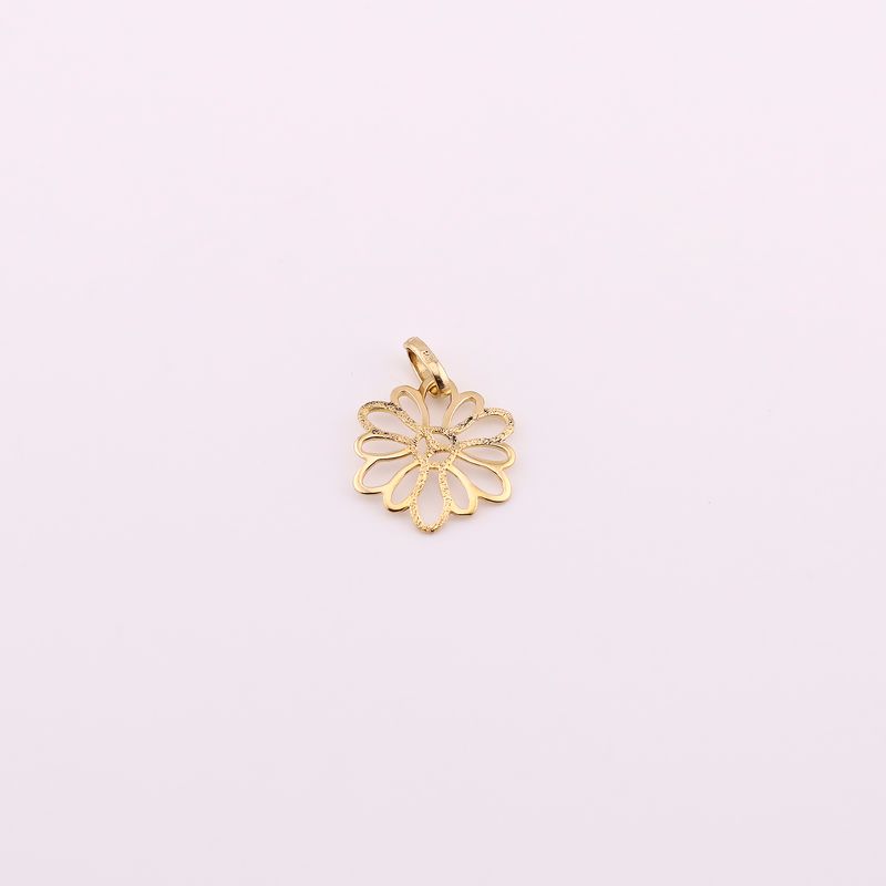 Dije Flor Satin. 14k 1.4g