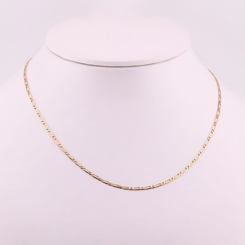 Cadena 1x1 14k  2.5g #50cm
