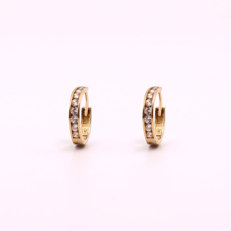 Aretes Hugguis C/p 14k 1.1g
