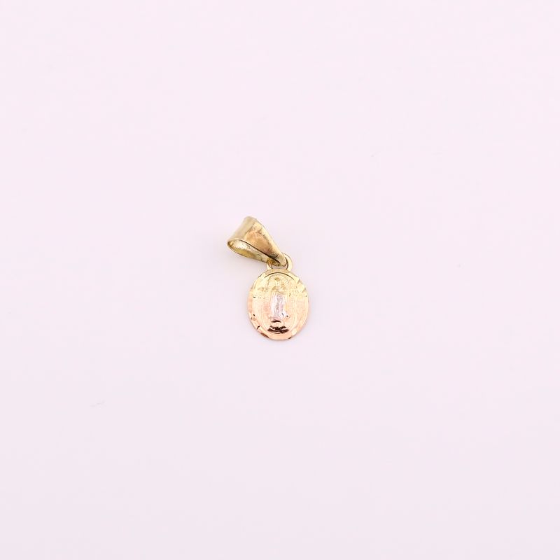Dije Virgen Ovalo 10k 0.4g