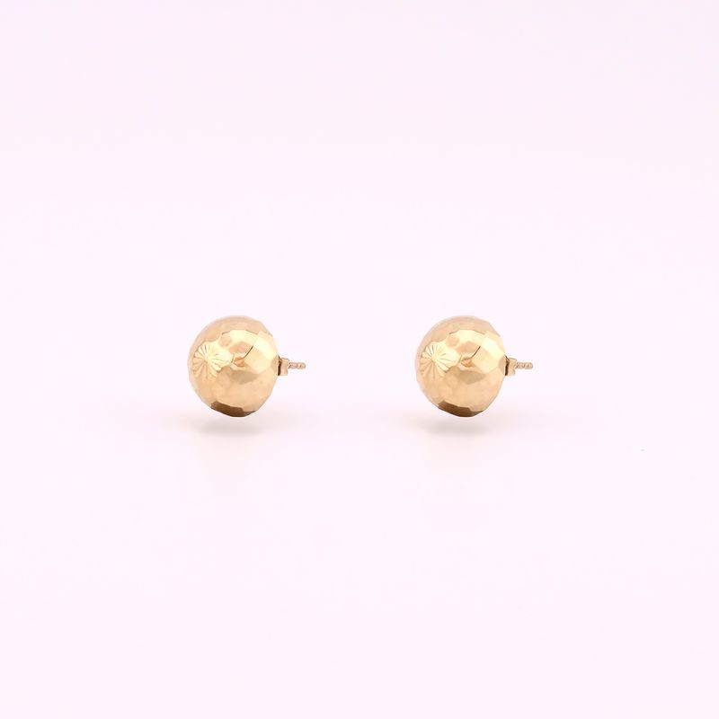 Aretes Hongo Relim. 14k 1.9g