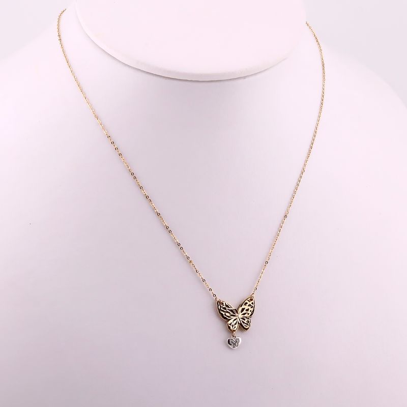Gargantilla Mariposa 14k 2.9g
