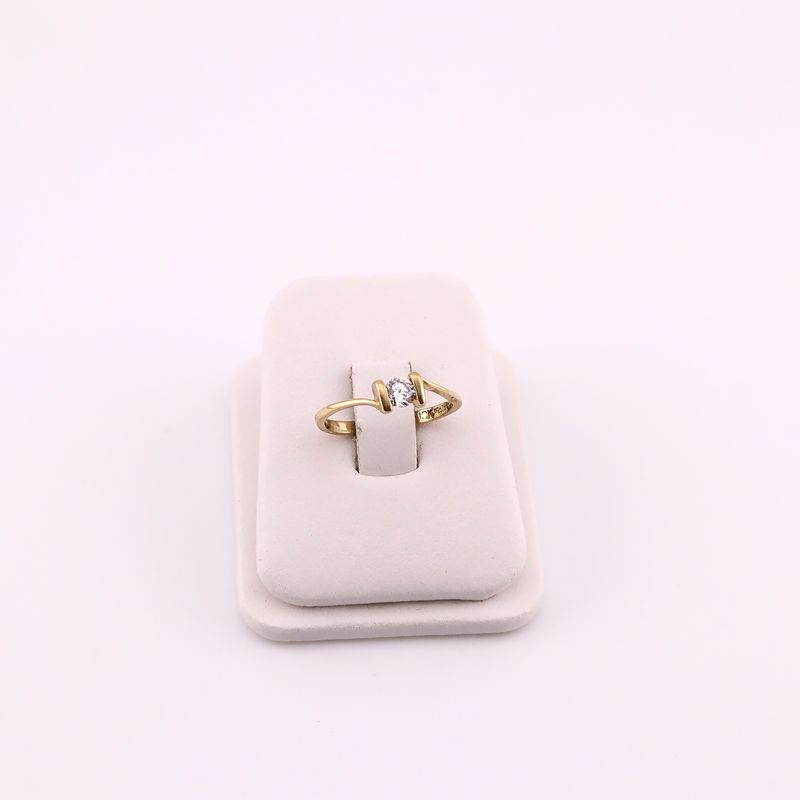 Anillo Solitario C/p 10k 1.5 #6.5