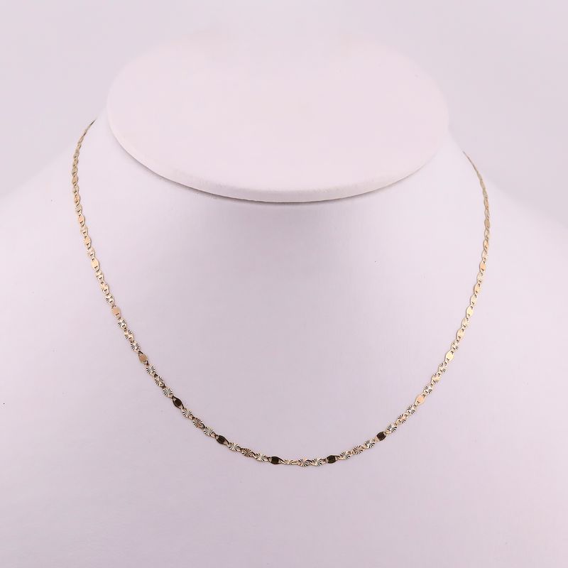 Cadena Candado Mixta 14k 1.2g 40cm
