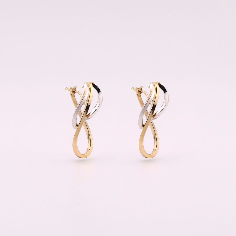 Par De Aretes 2 Tnos  14k 2.1g
