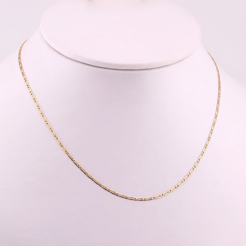 Cadena 1x1 Dimant. 14k 1.7g 50cm