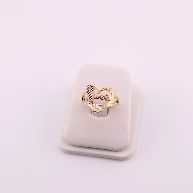 Anillo 15 Años 14k 2.6g #7.5