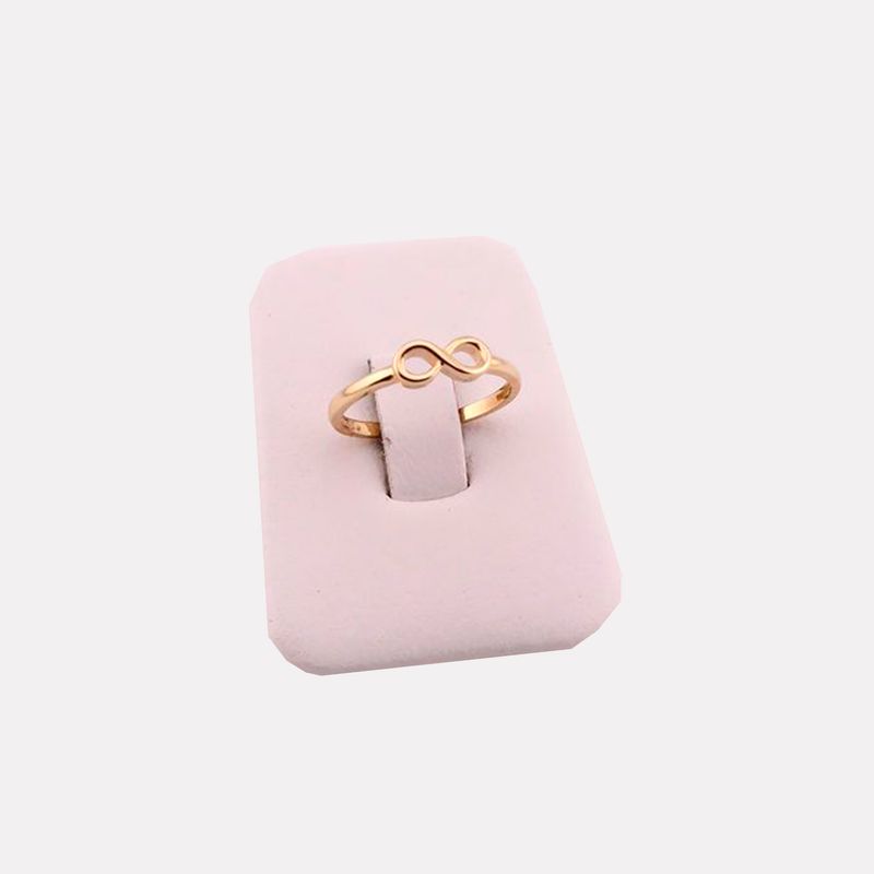 Anillo Infinito Liso 14K 1.6g #6.5