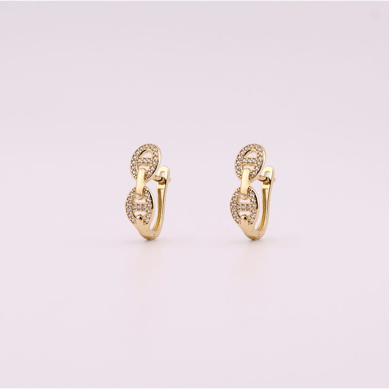 Aretes Eslab. Gucci C/p 14k 2.5g