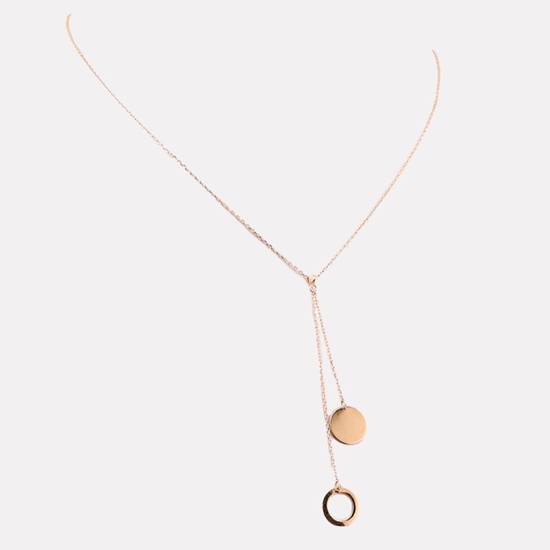 Gargantilla Corbatin Circ. 14K 1.8g