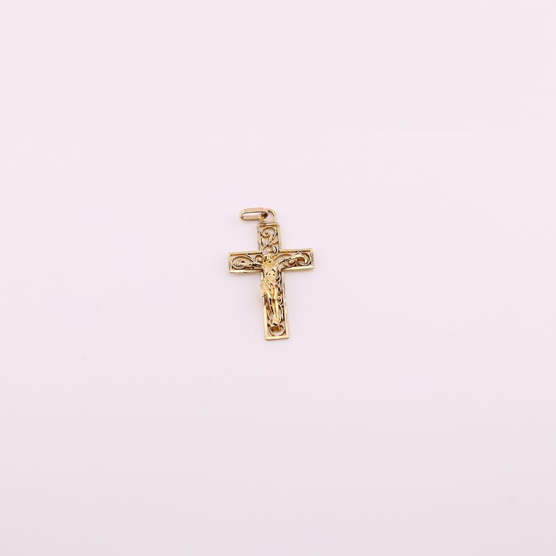 Dije Cruz Cristo  14k 1.9g