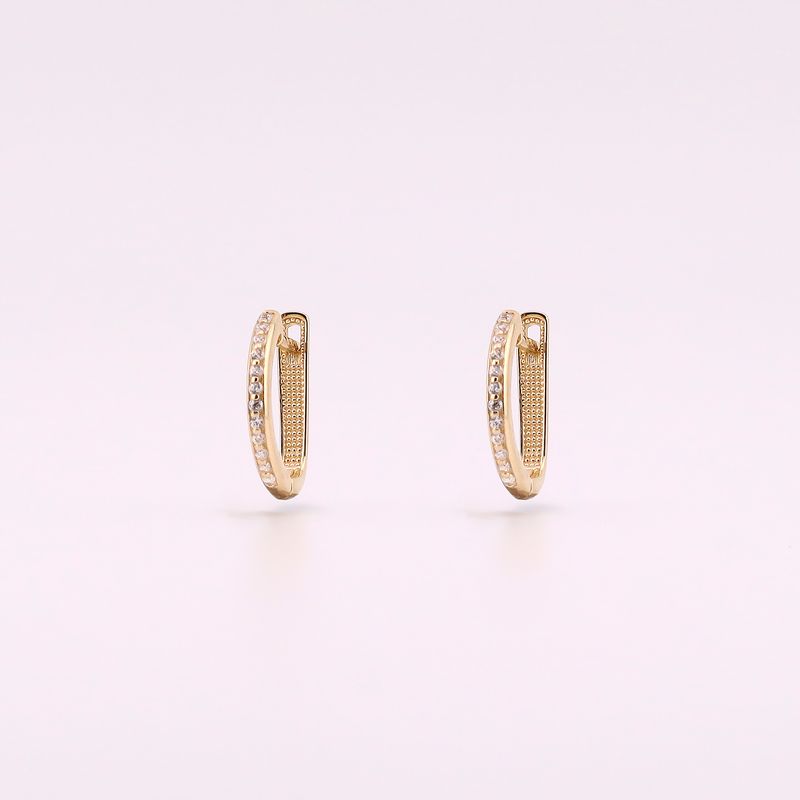 Aretes 1 Linea C/p 14k 2.6g