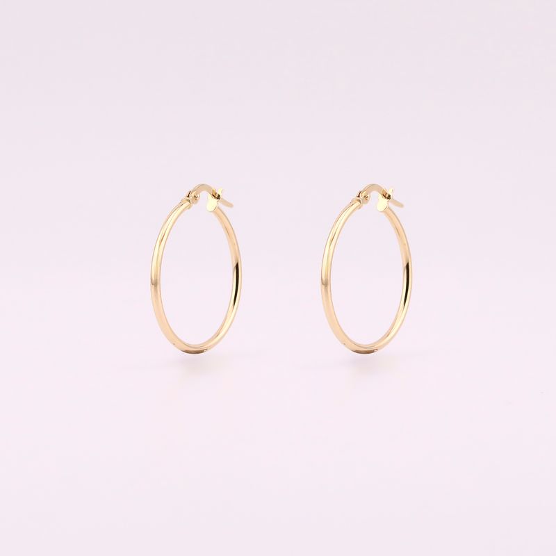 Arracadas Med. Tubo 14k 1g