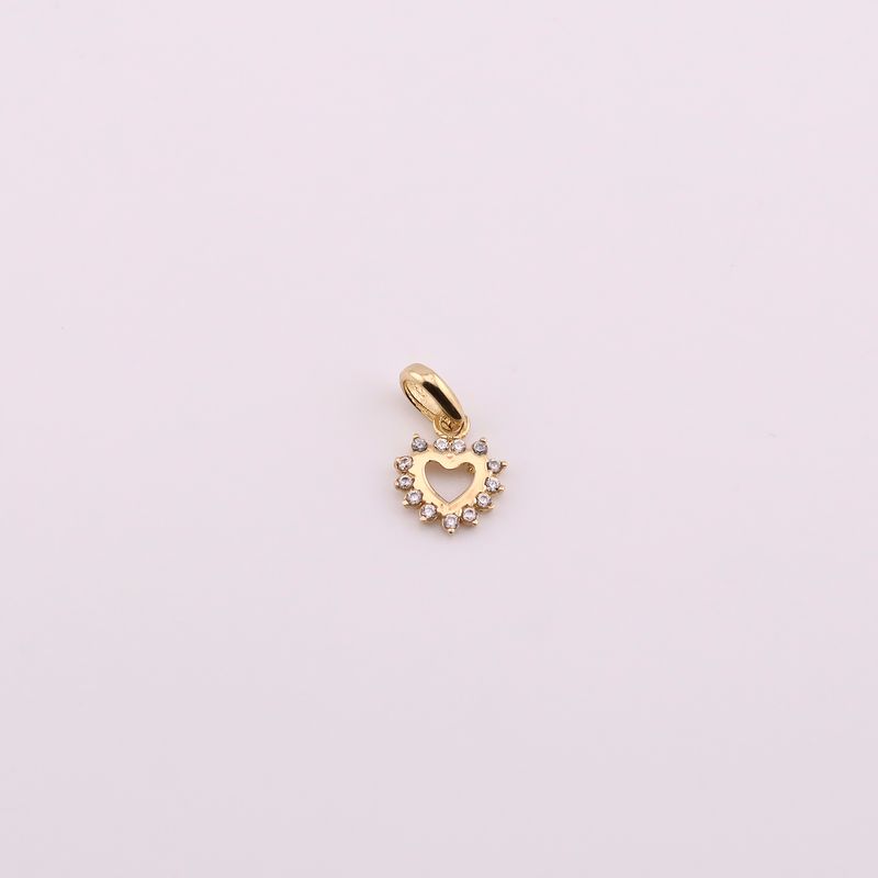Dije Corazon Mini Liso C/p 14k 0.7g