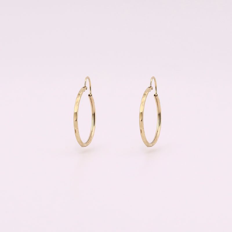 Arracadas Facetadas  14k 1g